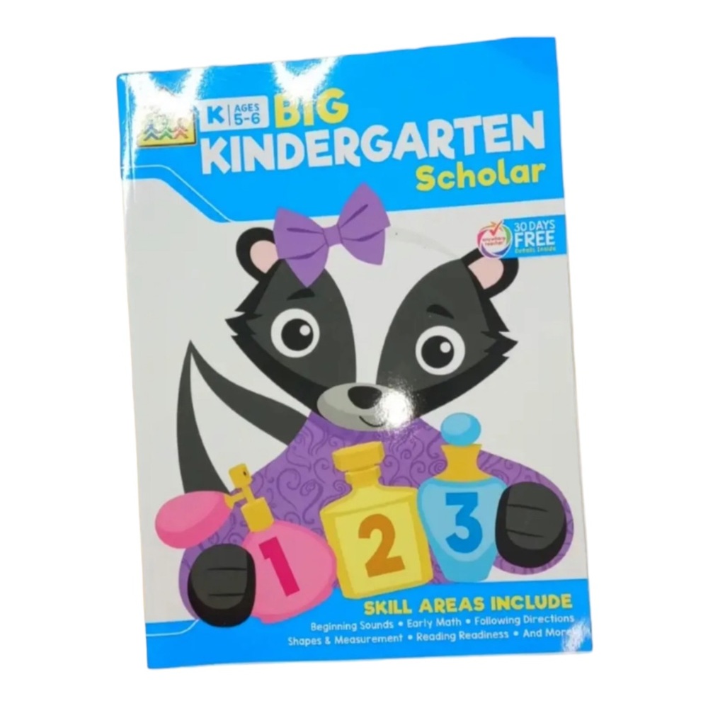 COPY - School Zone Big Kindergarten Scholar Age 5-6 Skill Area Include Beginnin…